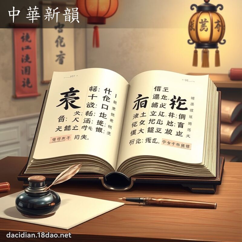 中華新韻 - 國語大辭典配圖