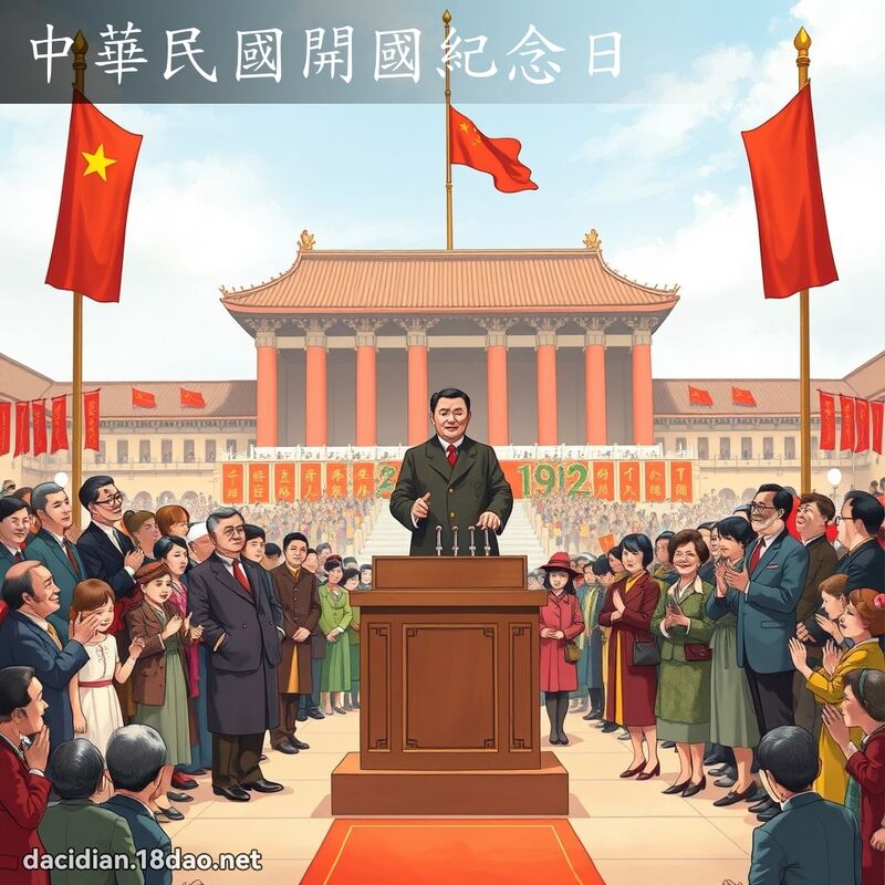 中華民國開國紀念日 - 國語大辭典配圖