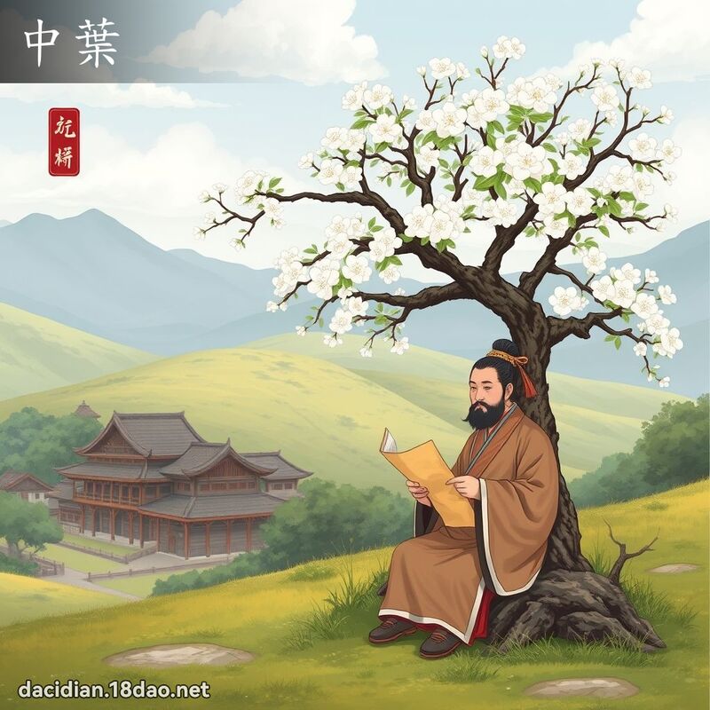 中葉 - 國語大辭典配圖