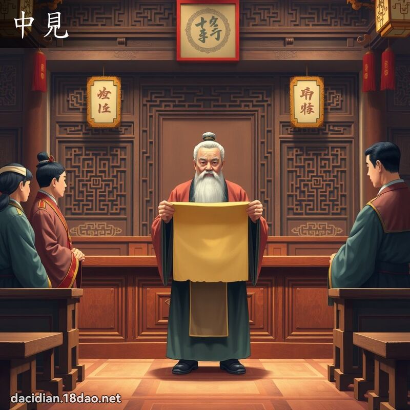 中見 - 國語大辭典配圖