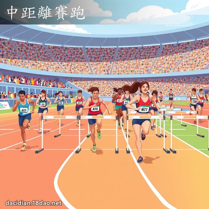 中距離賽跑 - 國語大辭典配圖