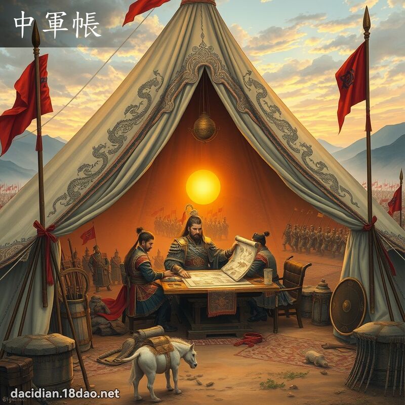 中军帐 - 国语大辞典配图