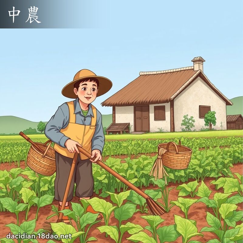 中農 - 國語大辭典配圖