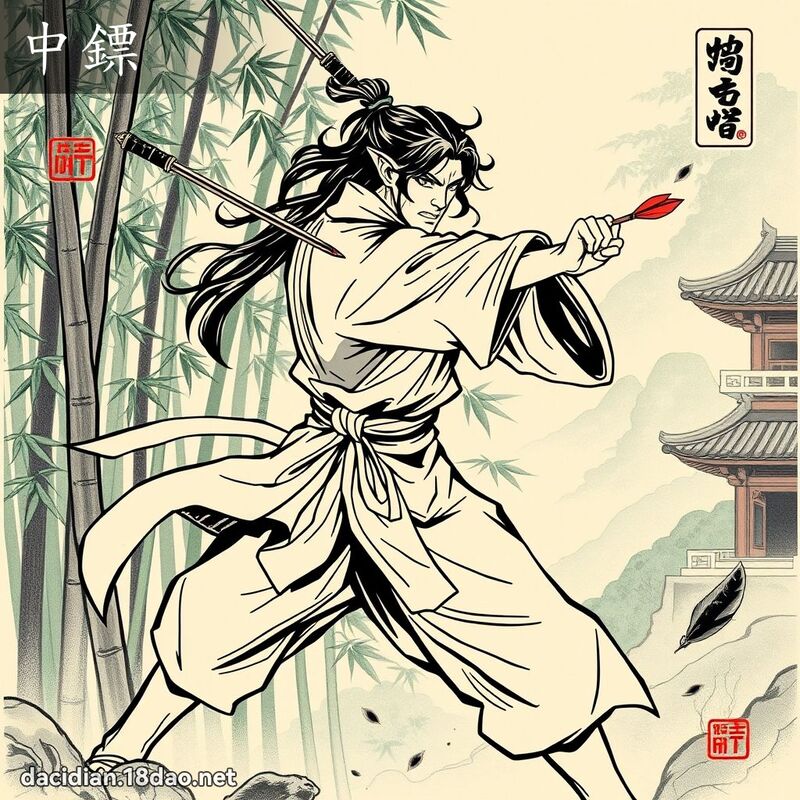 中鏢 - 国语大辞典配图