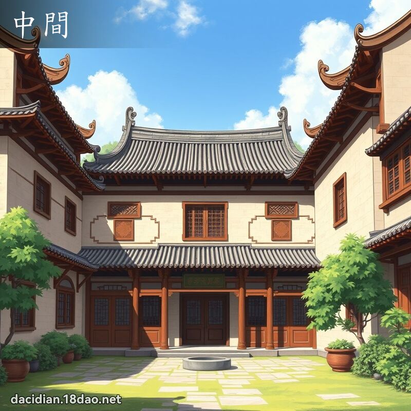 中間 - 國語大辭典配圖