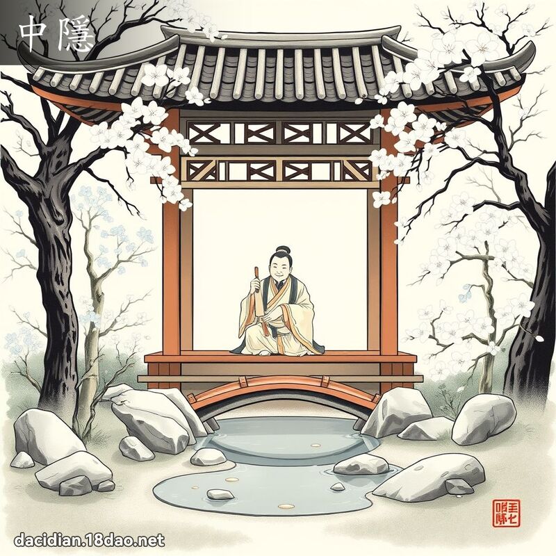 中隱 - 国语大辞典配图