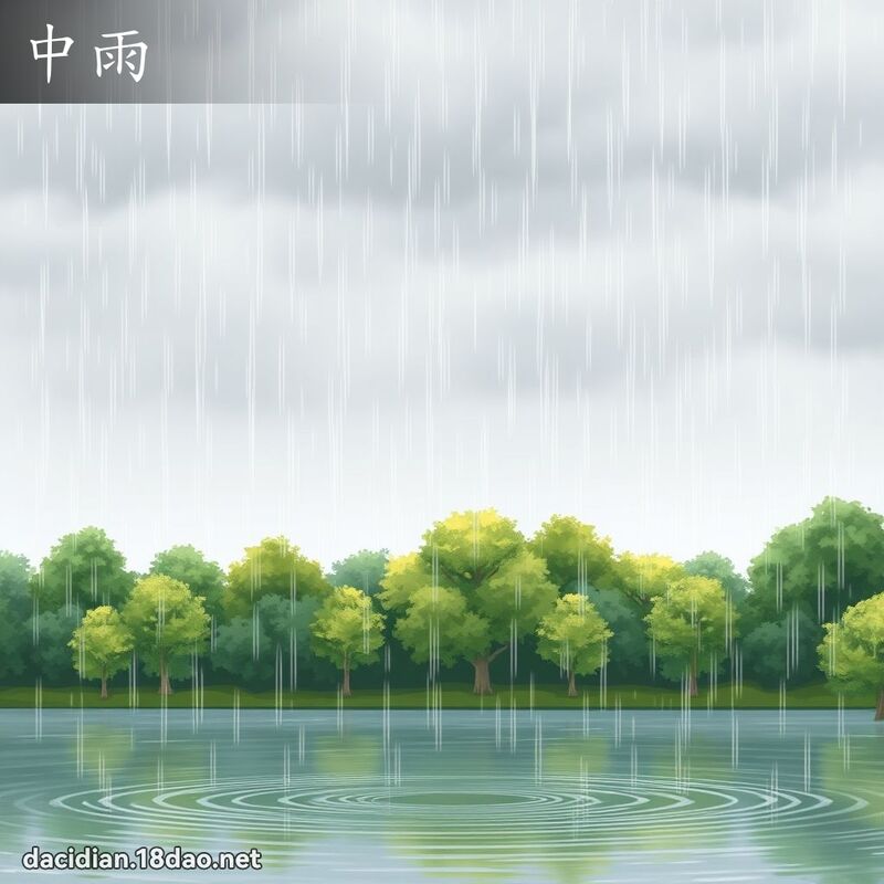 中雨 - 國語大辭典配圖
