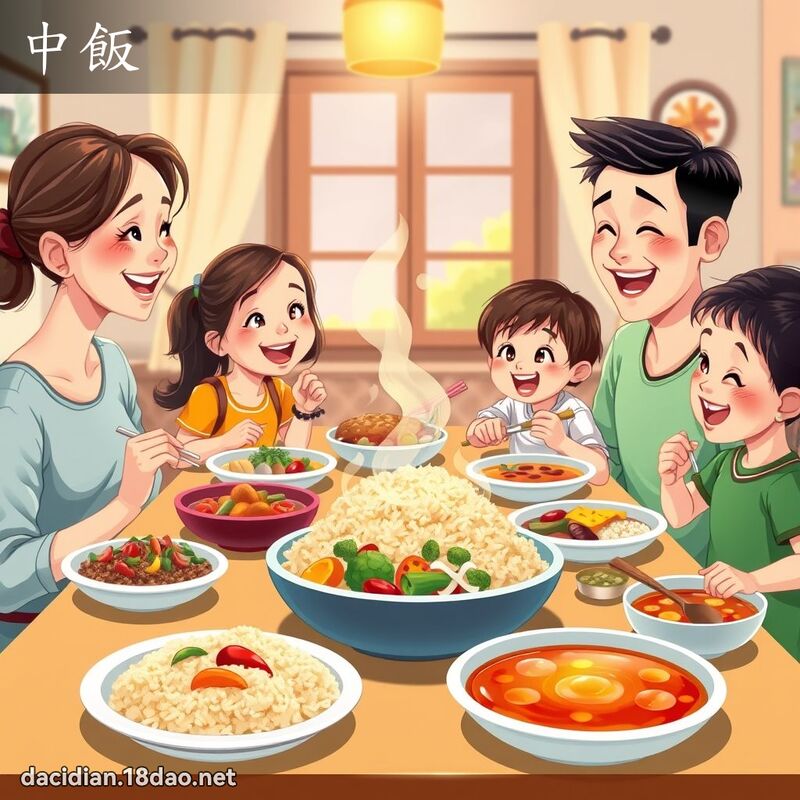 中飯 - 國語大辭典配圖