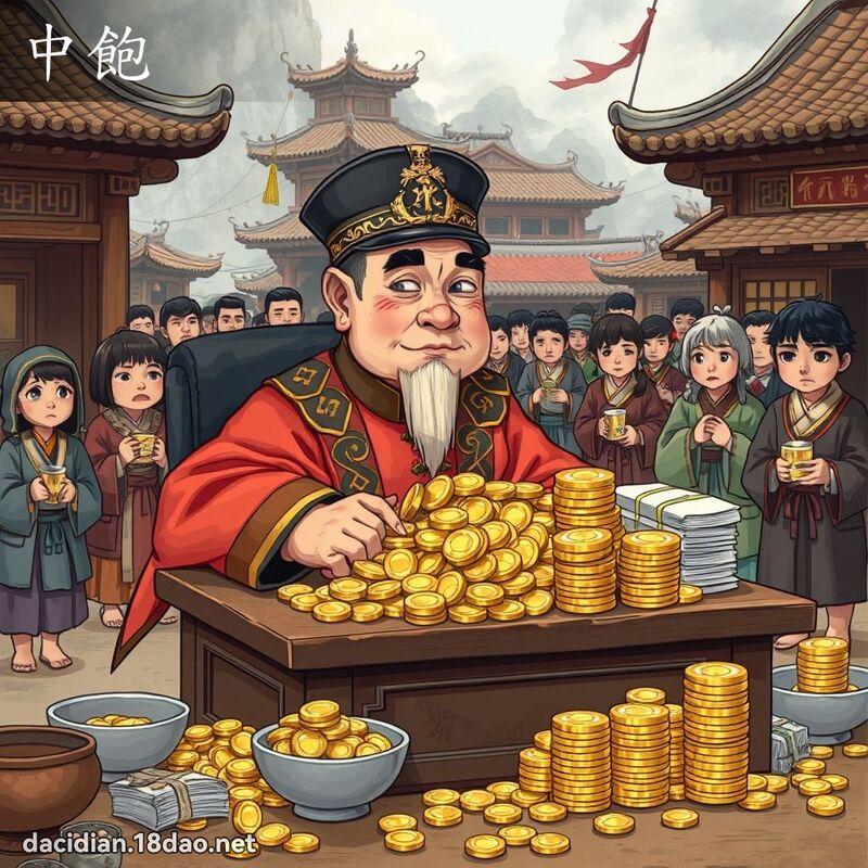 中飽 - 國語大辭典配圖