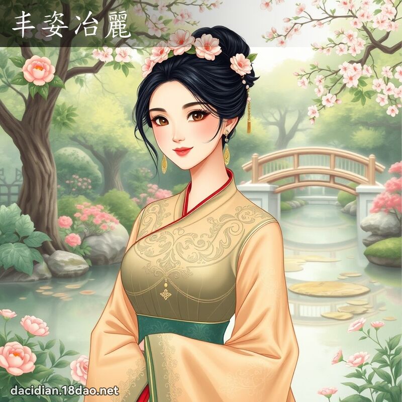 丰姿冶麗 - 國語大辭典配圖