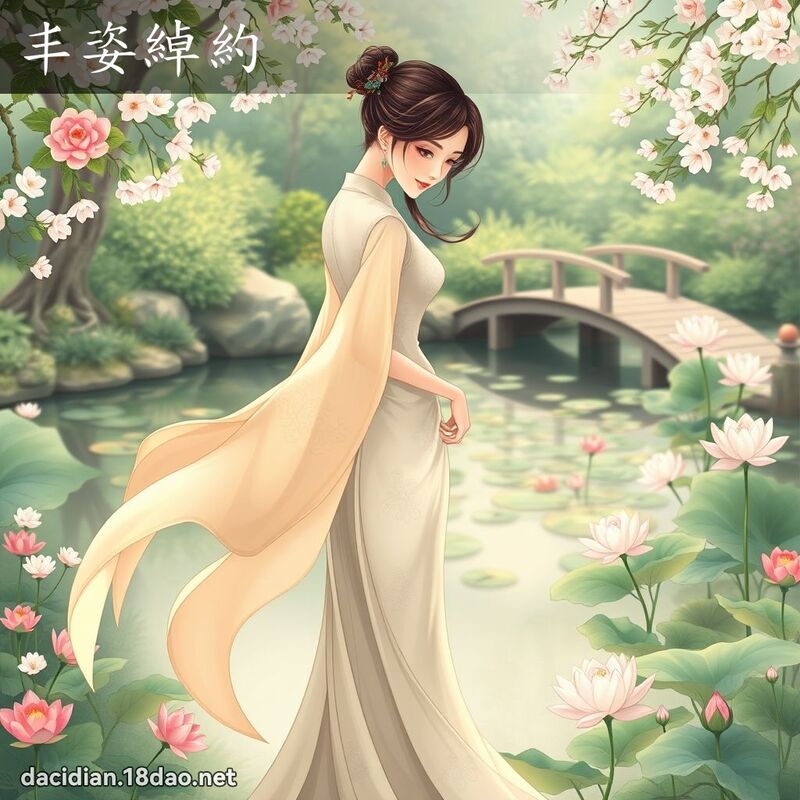 丰姿绰约 - 国语大辞典配图