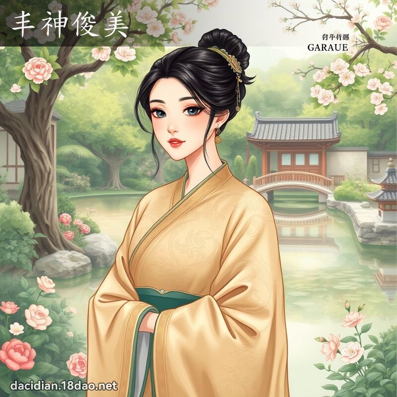 丰神俊美 - 國語大辭典配圖