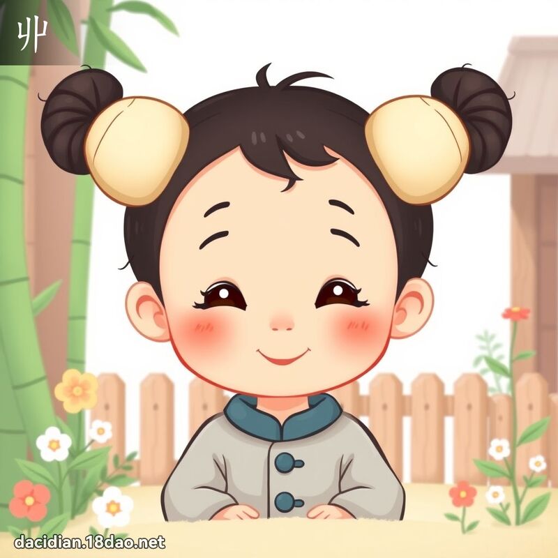 丱 - 國語大辭典配圖