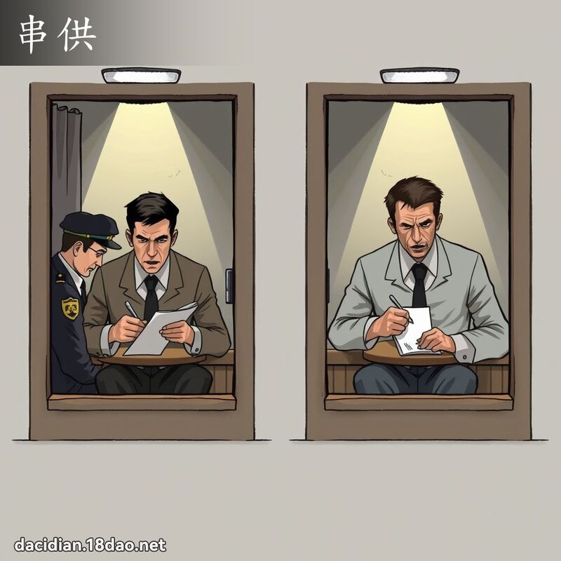 串供 - 国语大辞典配图