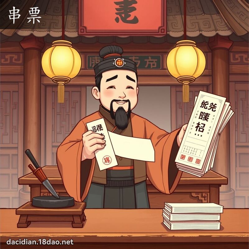 串票 - 國語大辭典配圖