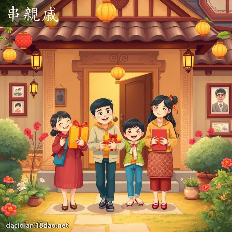 串亲戚 - 国语大辞典配图