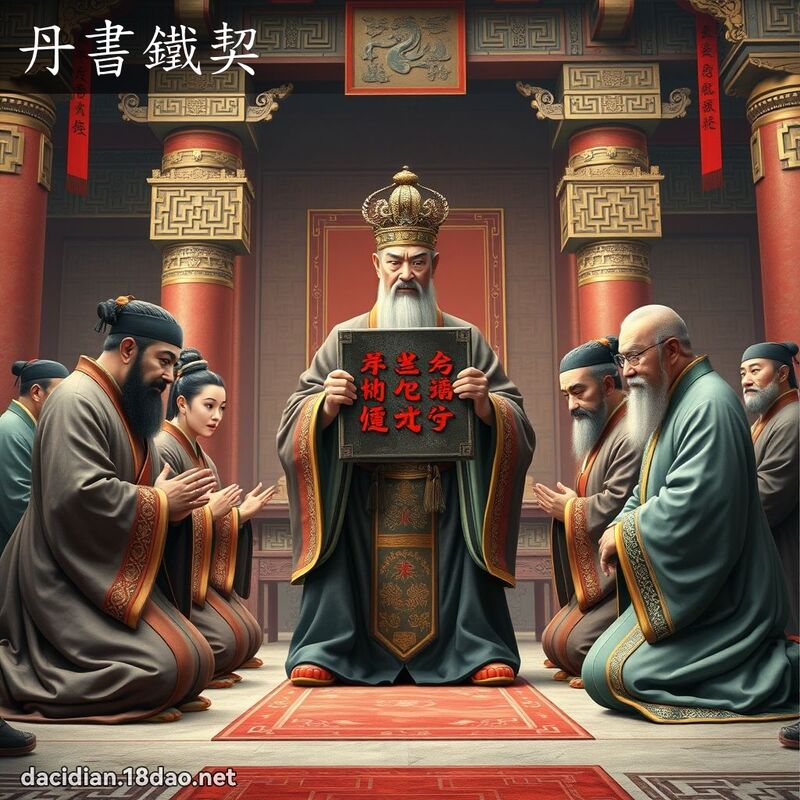 丹書鐵契 - 國語大辭典配圖