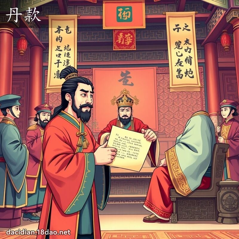 丹款 - 国语大辞典配图