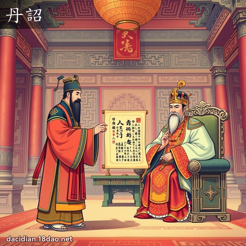 丹詔 - 國語大辭典配圖
