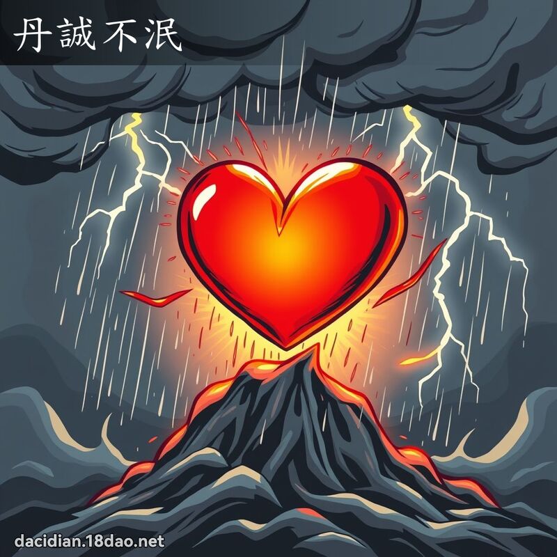 丹诚不泯 - 国语大辞典配图
