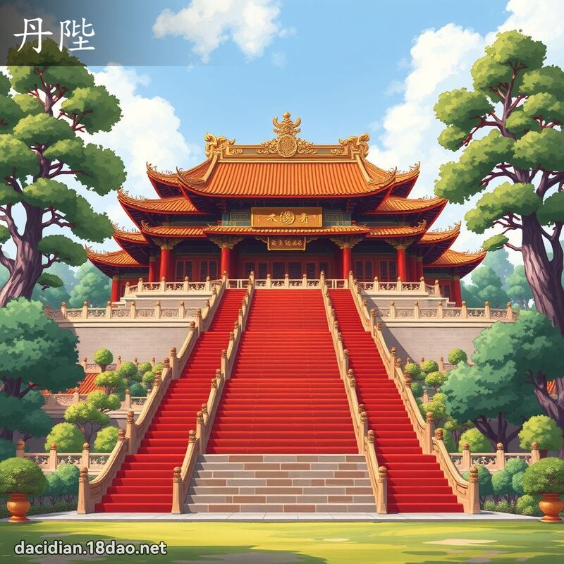 丹陛 - 國語大辭典配圖