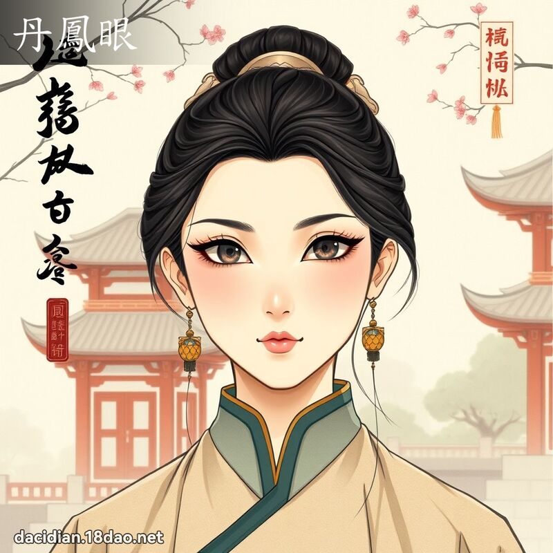 丹鳳眼 - 國語大辭典配圖