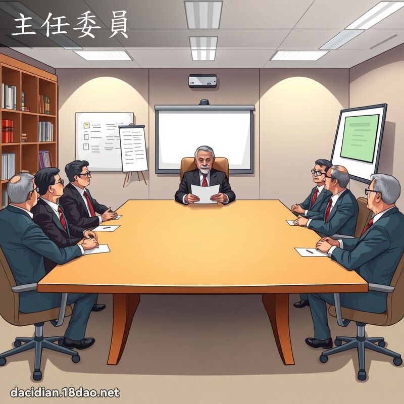 主任委員 - 國語大辭典配圖