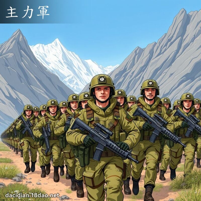 主力軍 - 國語大辭典配圖