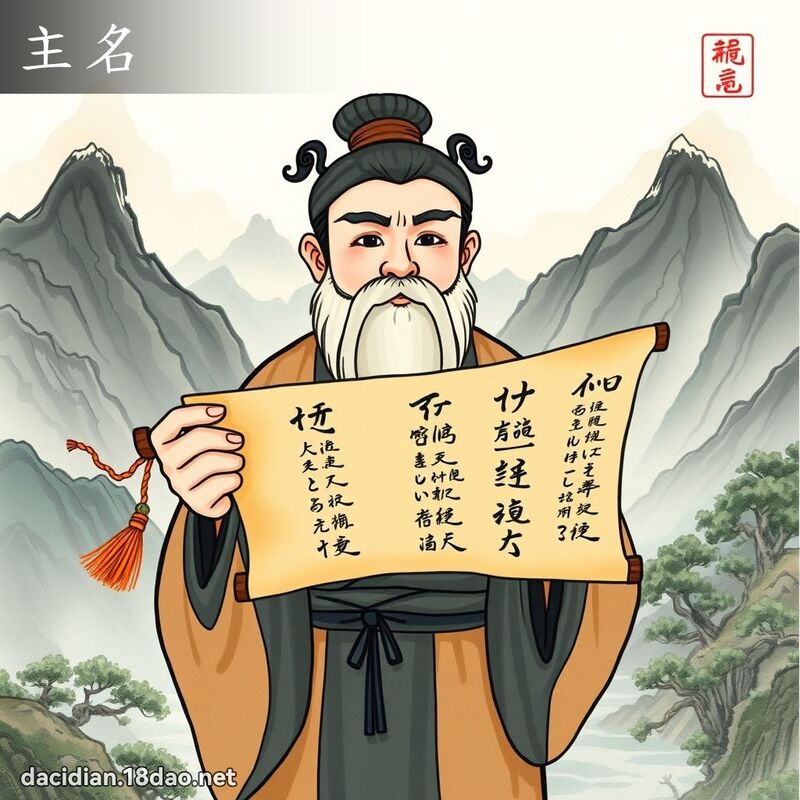 主名 - 國語大辭典配圖