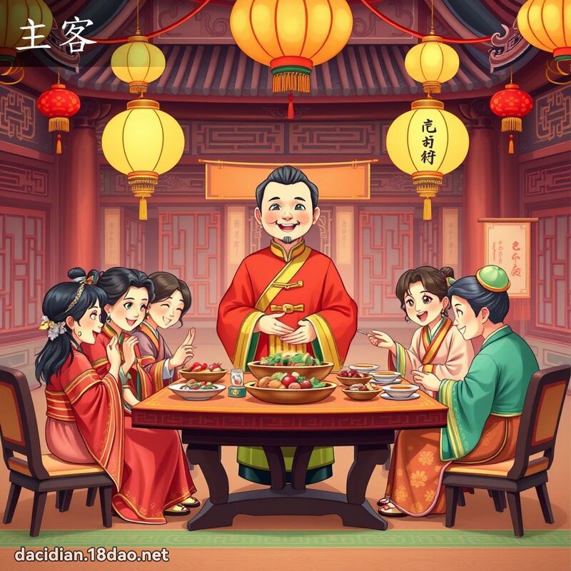 主客 - 国语大辞典配图