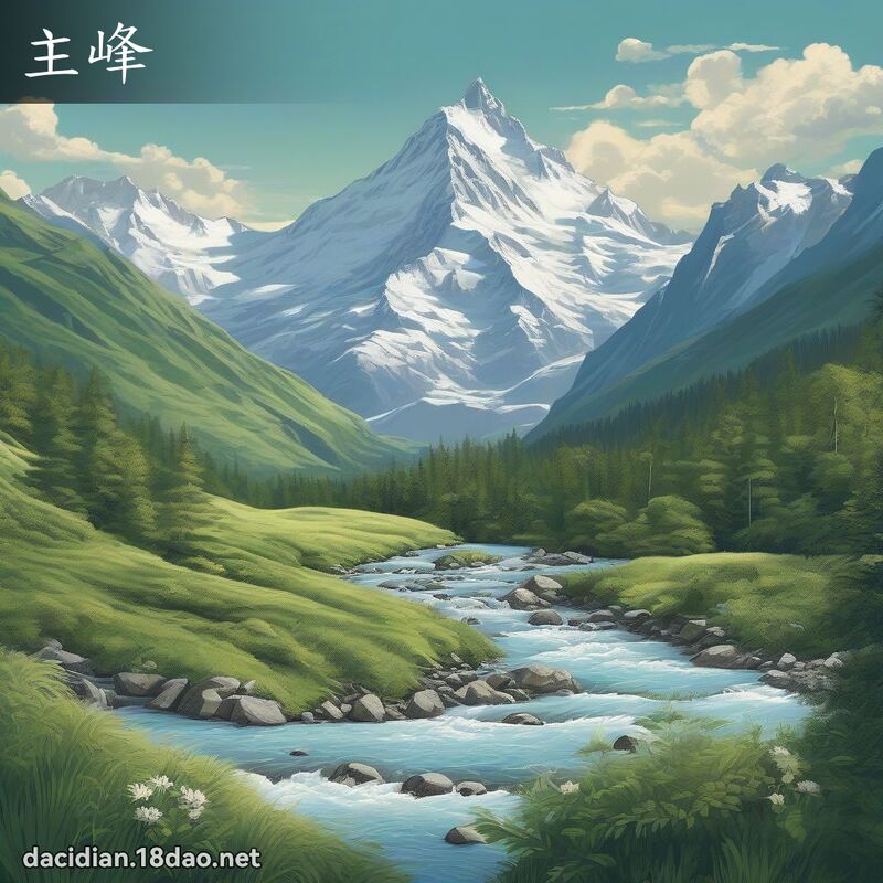 主峰 - 国语大辞典配图
