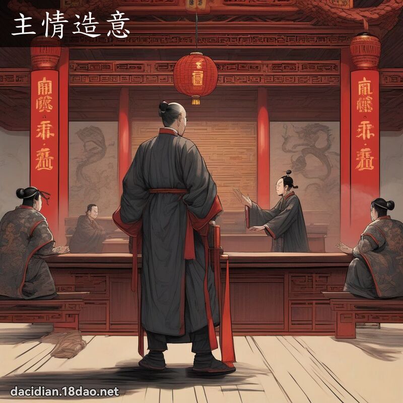 主情造意 - 国语大辞典配图