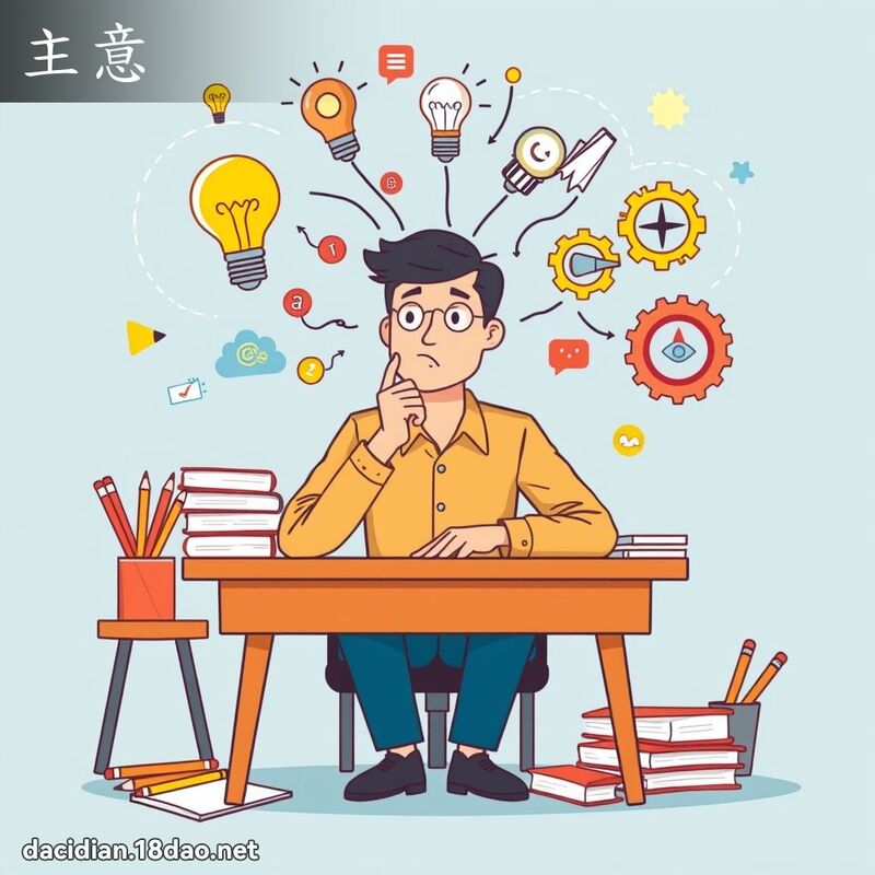 主意 - 國語大辭典配圖