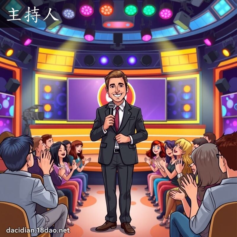主持人 - 國語大辭典配圖