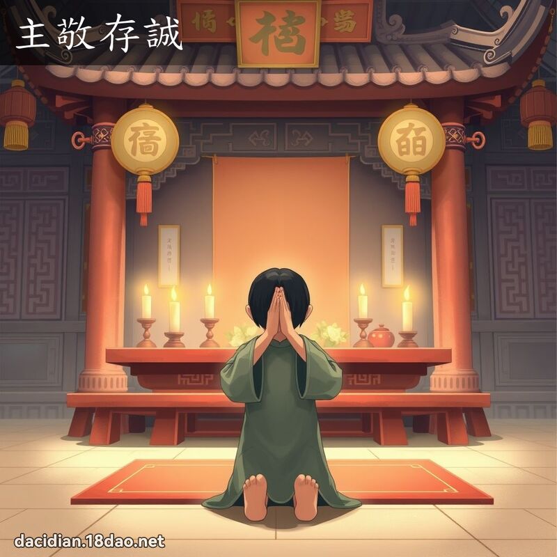 主敬存誠 - 國語大辭典配圖