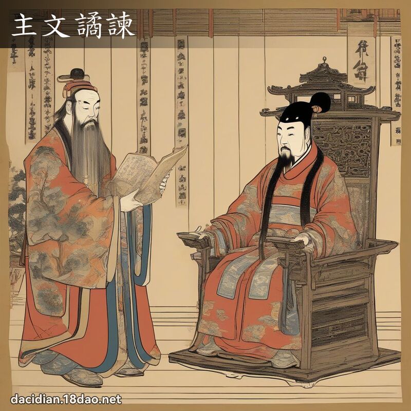主文譎諫 - 国语大辞典配图