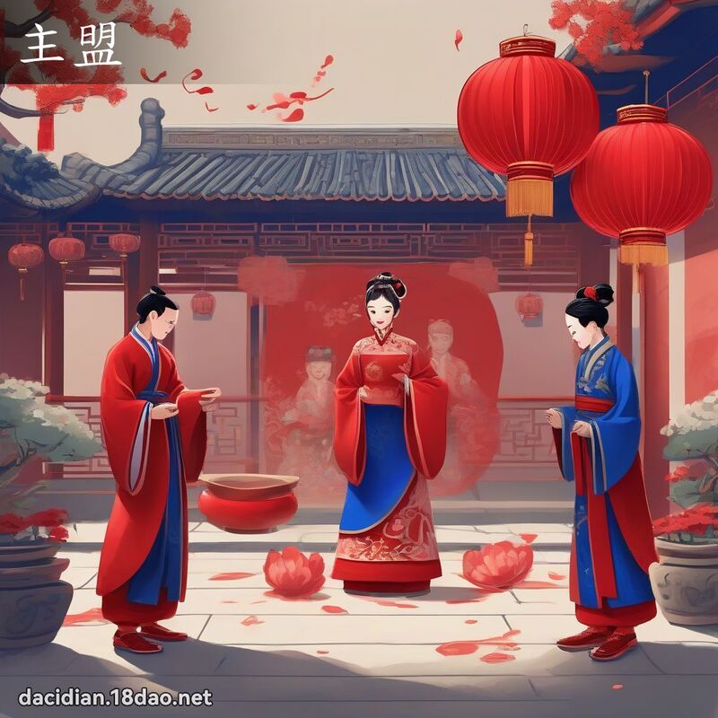 主盟 - 國語大辭典配圖