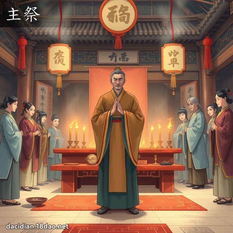 主祭 - 國語大辭典配圖