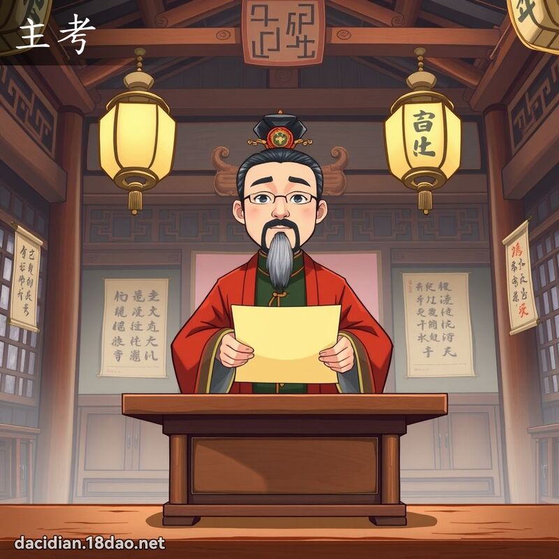 主考 - 國語大辭典配圖