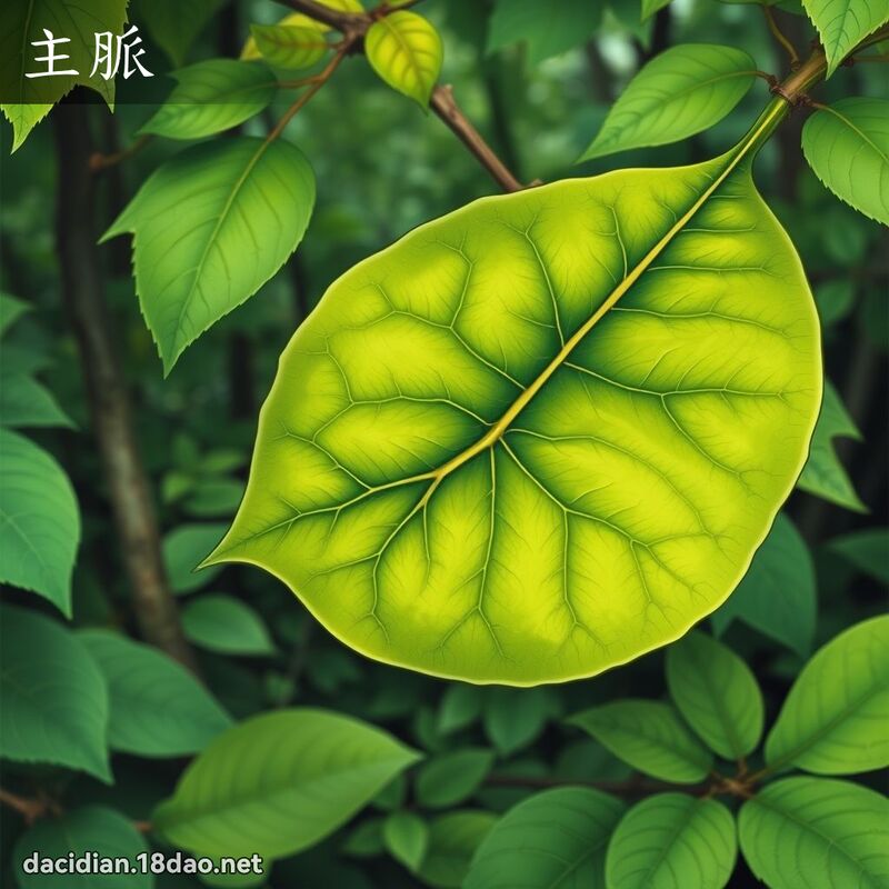 主脈 - 國語大辭典配圖