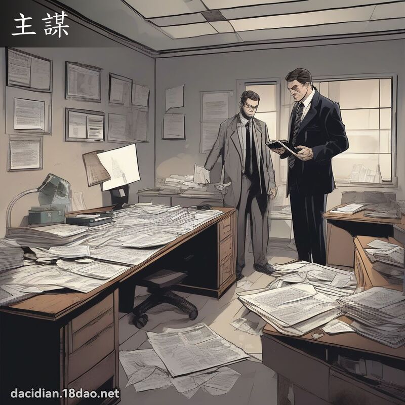 主谋 - 国语大辞典配图