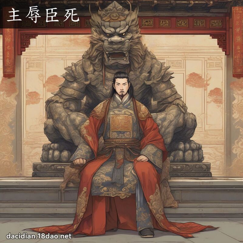 主辱臣死 - 國語大辭典配圖