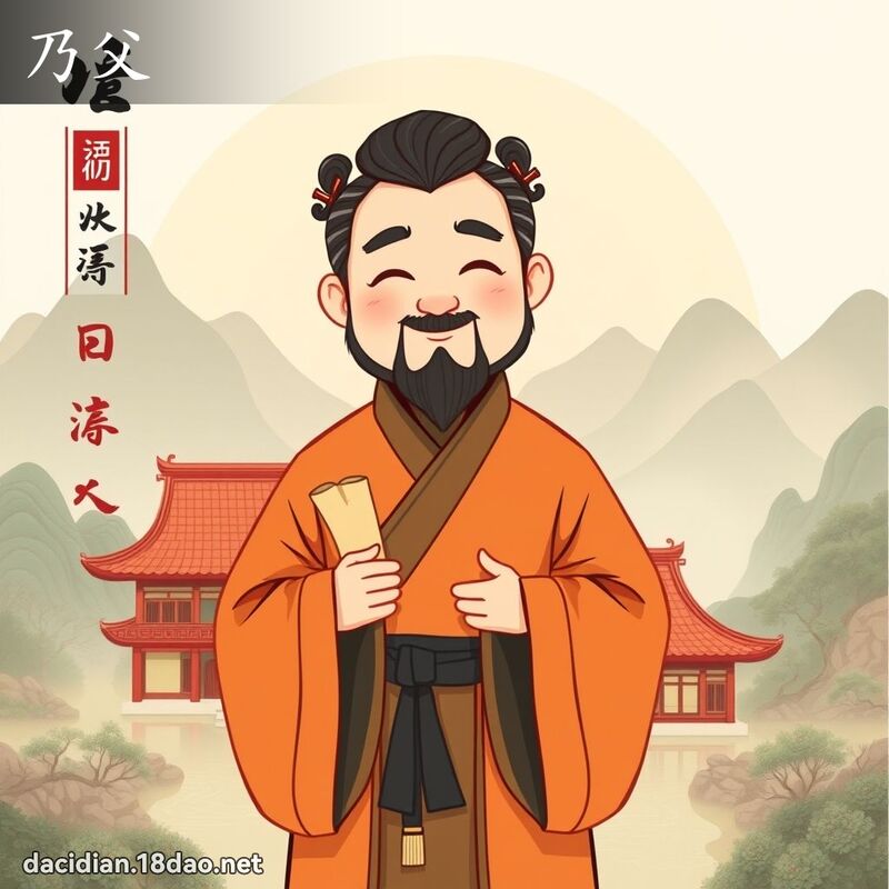 乃父 - 國語大辭典配圖