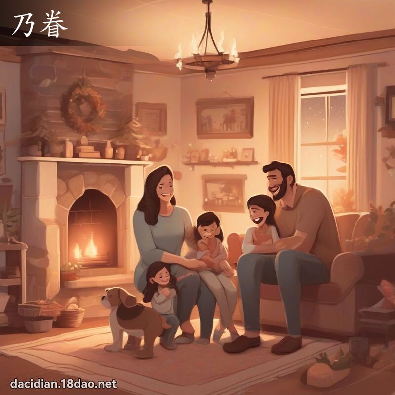 乃眷 - 國語大辭典配圖