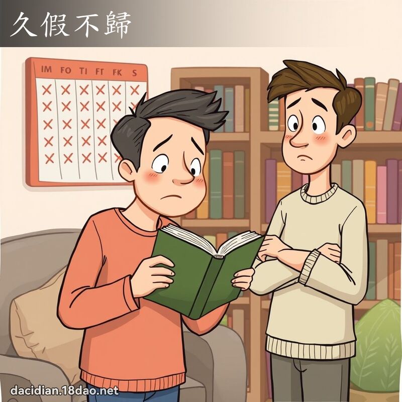 久假不归 - 国语大辞典配图