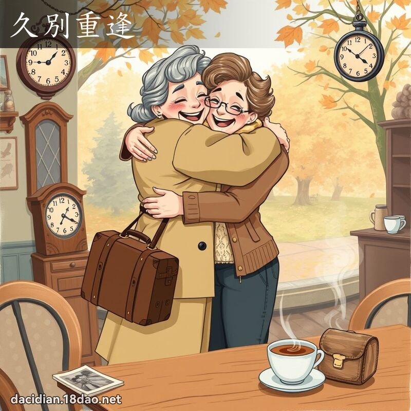 久別重逢 - 国语大辞典配图