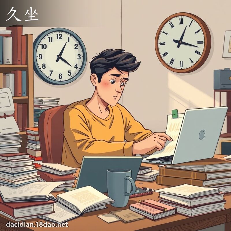 久坐 - 国语大辞典配图
