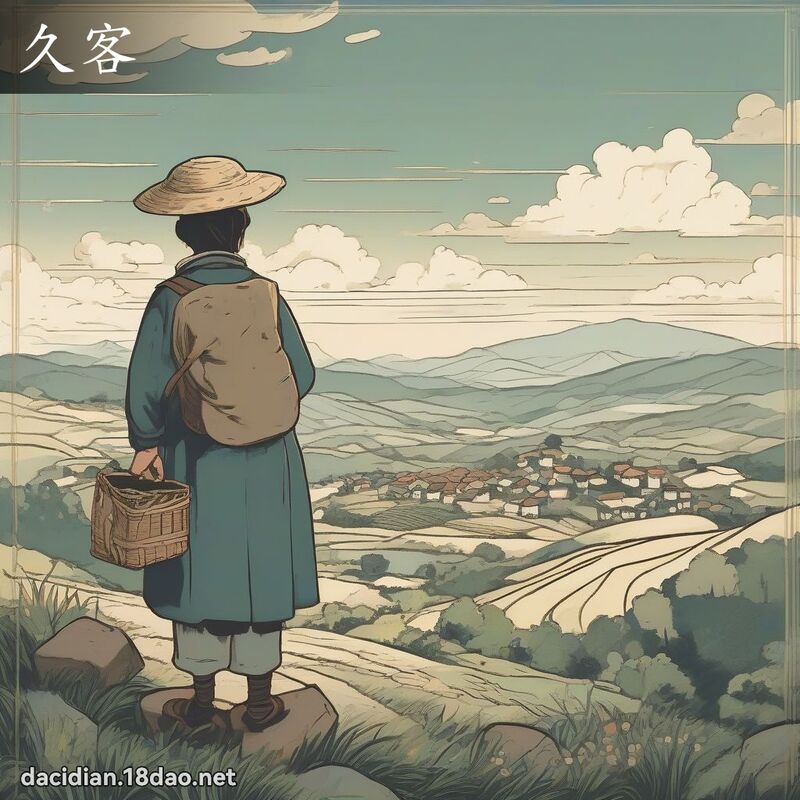 久客 - 国语大辞典配图