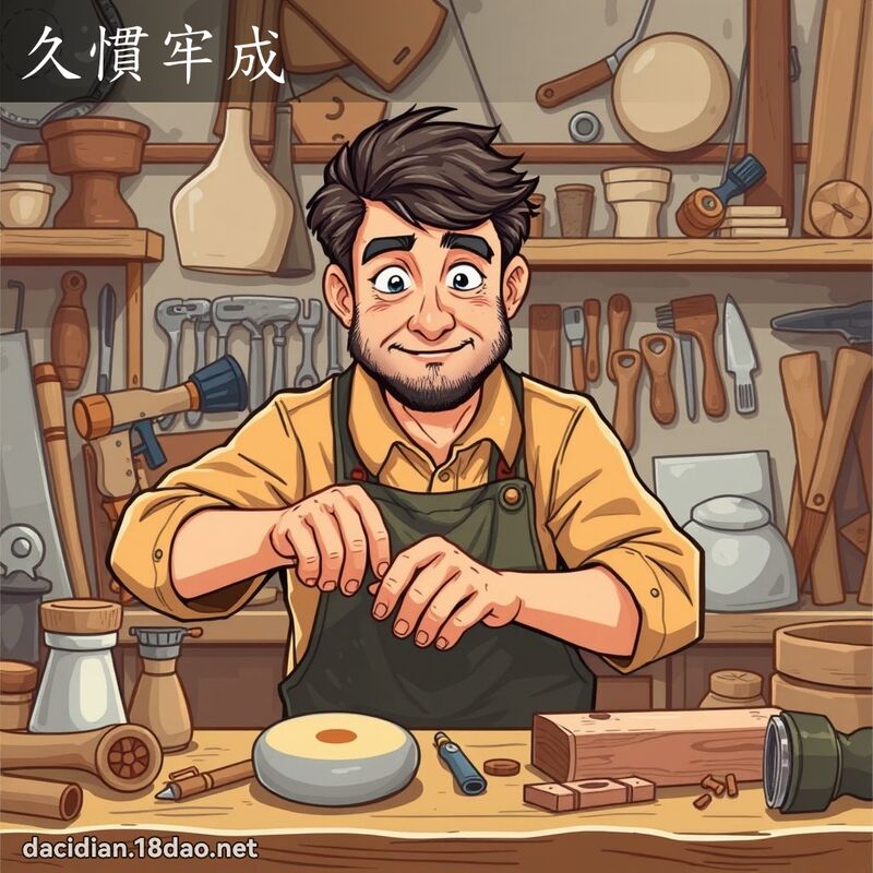 久慣牢成 - 國語大辭典配圖