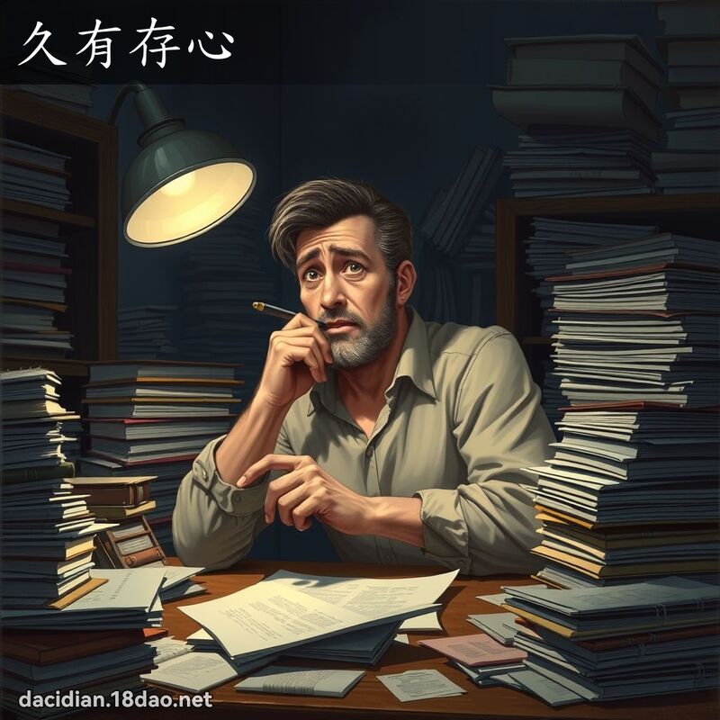 久有存心 - 国语大辞典配图